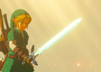 Link retrieving the Master Sword in Tears of the Kingdom