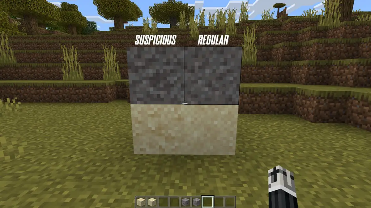 How to find Suspicious Sand and Gravel in Minecraft Trails and Tales