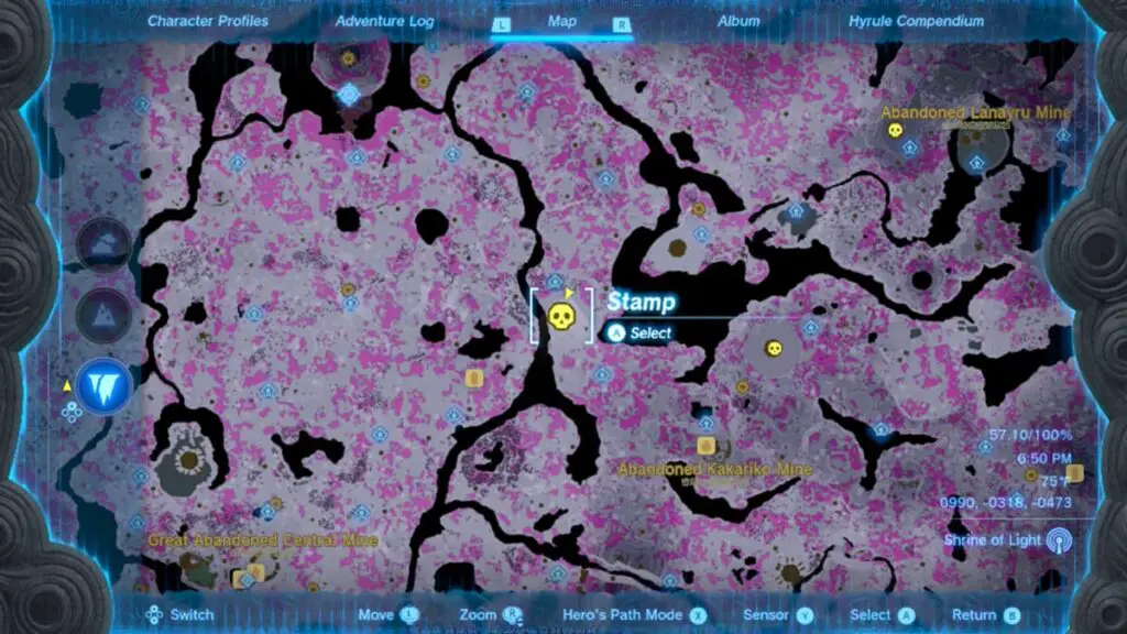 Second boss rematch location for Queen Gibdo in Tears of the Kingdom