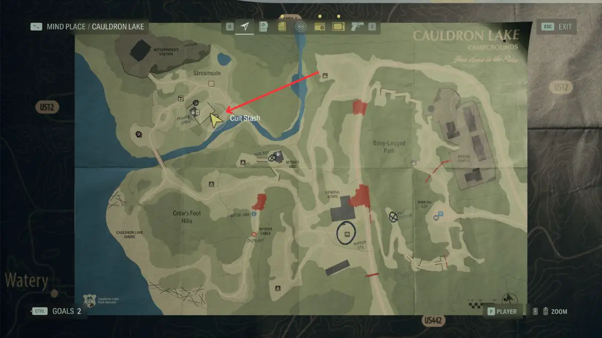 Alan-Wake-2-Rock-Rock-Tree-Cult-Stash-Location