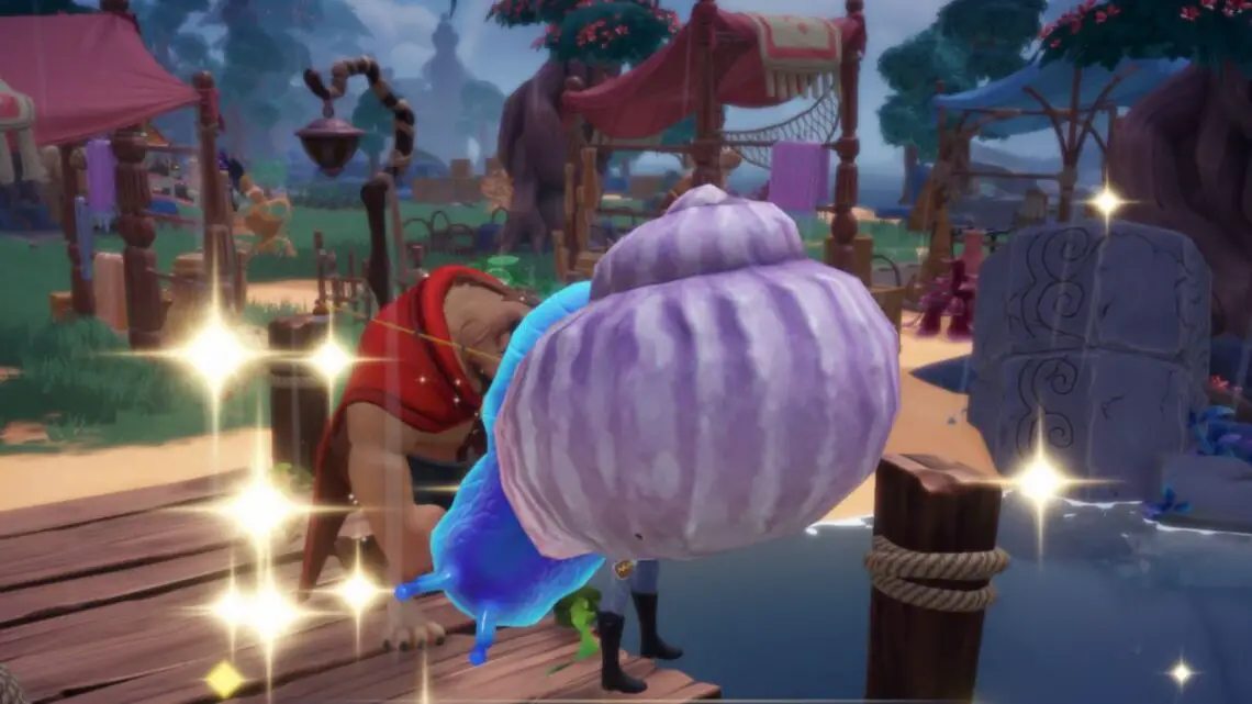 Disney-Dreamlight-Valley-A-Rift-In-Time-Sea-Snail-Caught