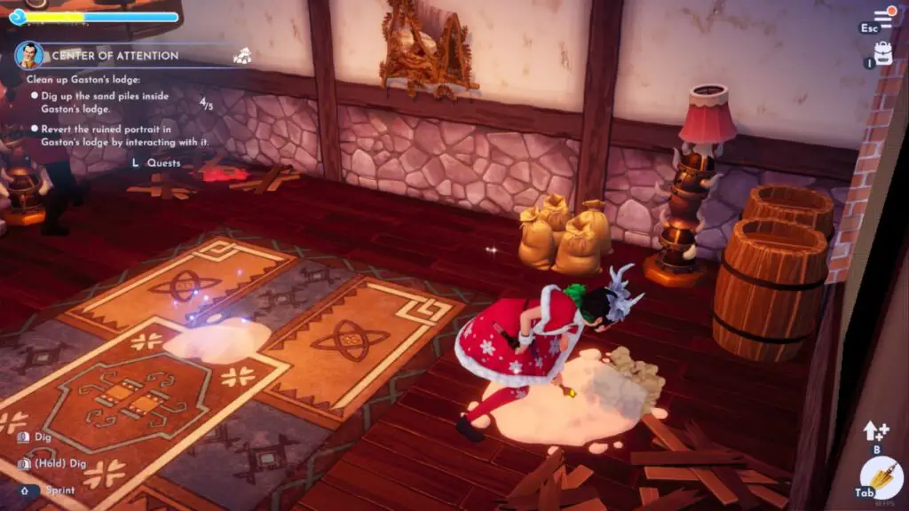 Disney-Dreamlight-Valley-Center-of-Attention-Digging-Up-Sand