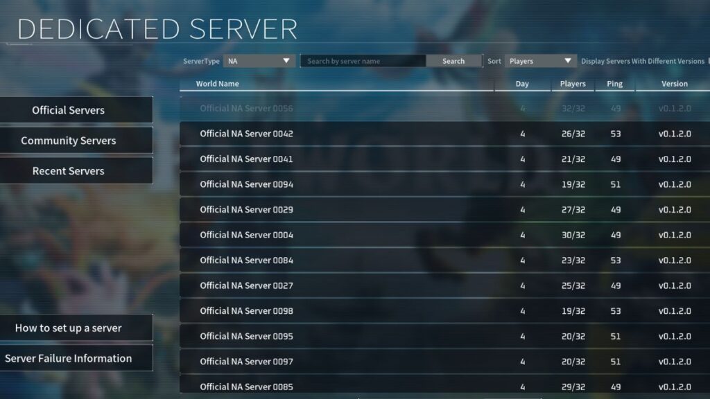 Palworld-Dedicated-Servers-Navigating-the-server-menu
