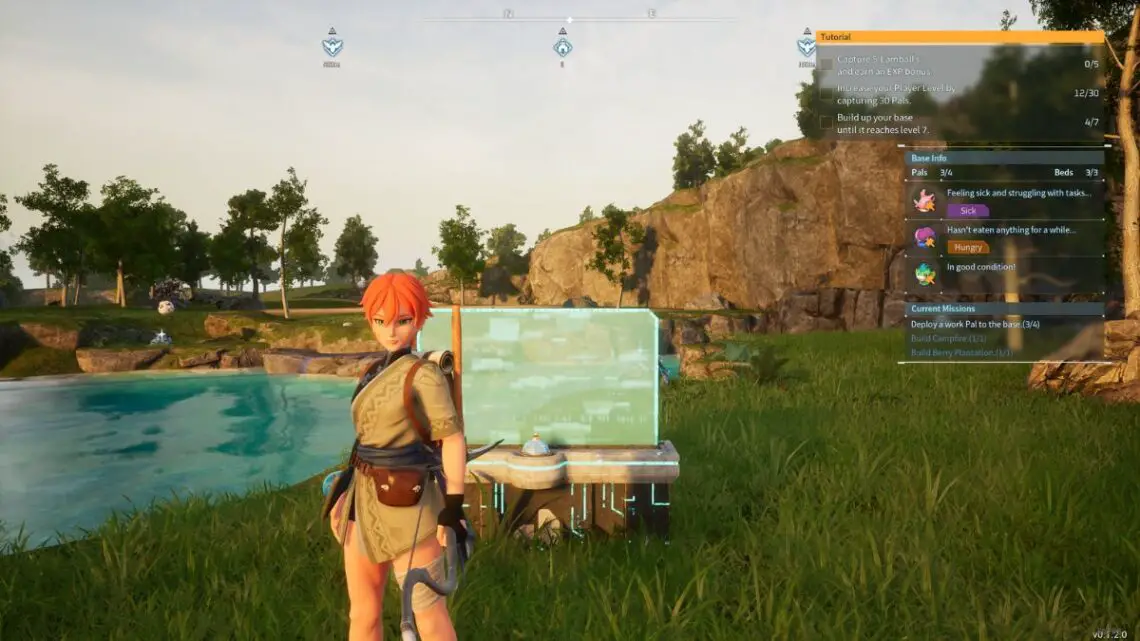 Palworld-Fast-Travel-Player-Standing-In-Front-of-Palbox