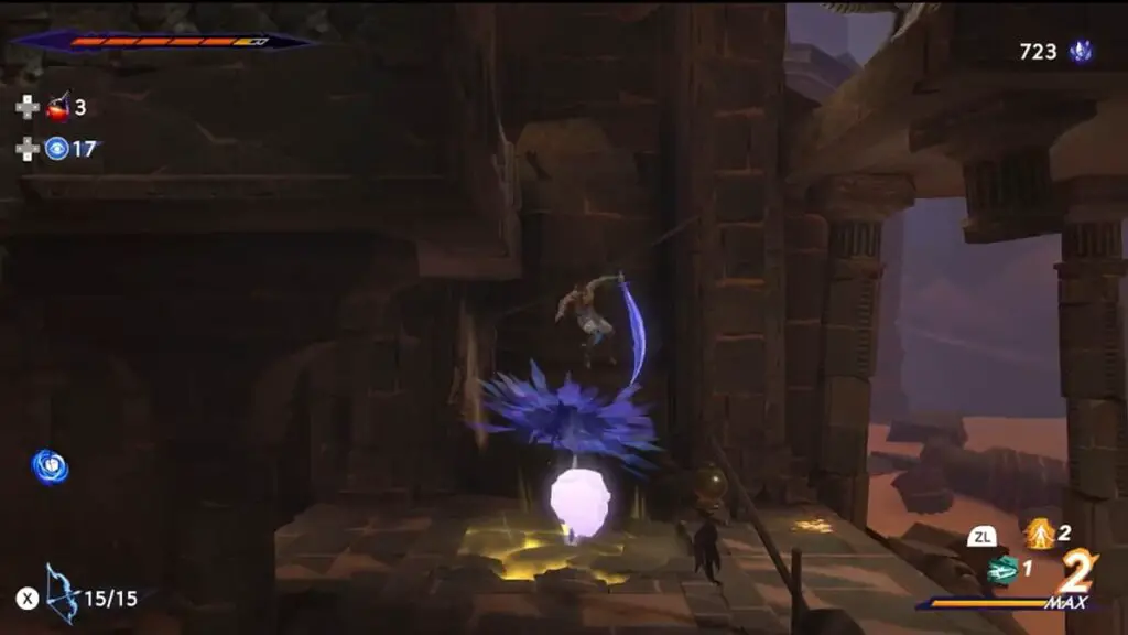 Fariba location in the Pit of Eternal Sands in Prince of Persia: The Lost Crown