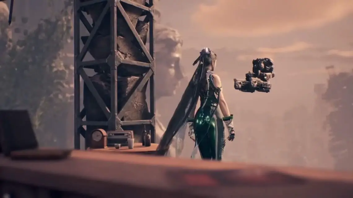 Stellar-Blade-Digital-Deluxe-Upgrade-EVE-Standing-Near-Pillar