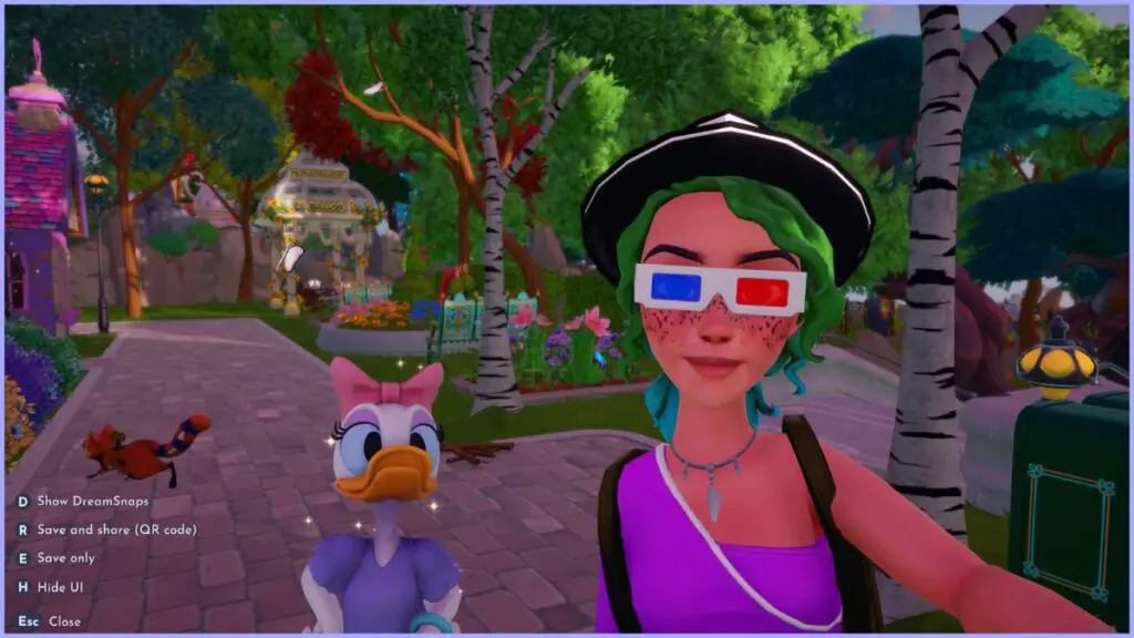 Disney-Dreamlight-Valley-Dots-Daises-Player-Selfie-in-Outfit