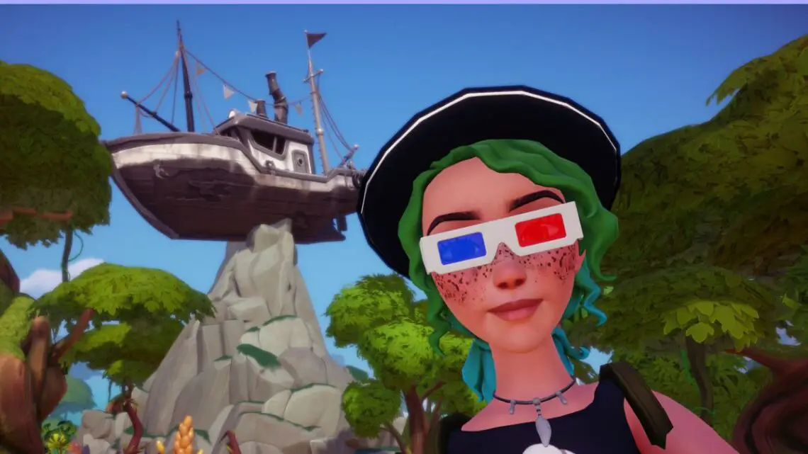 Disney-Dreamlight-Valley-Monochrome-Mystery-Black-White-Boat-Selfie