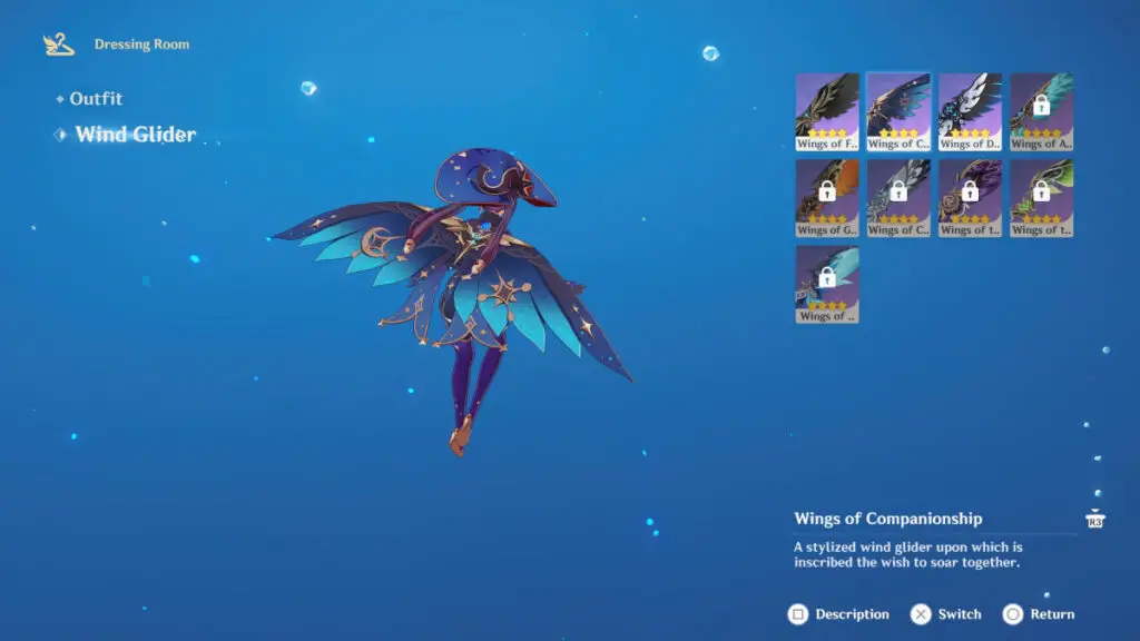 All Genshin Gliders Every Glider in Genshin Impact Game Sandwich