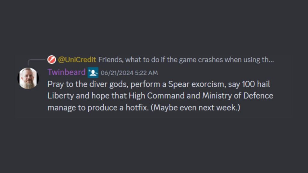 Helldivers-2-hotfix-Twinbeard-Message