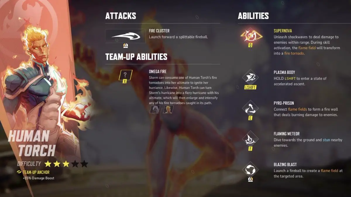 Marvel Rivals Human Torch Abilities Leaked - Possible Release in Season One - Game Sandwich
