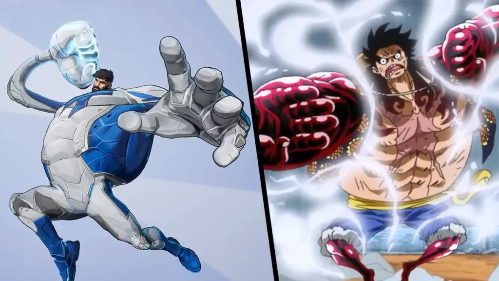 Luffy and Mister Fantastic side by side comparison