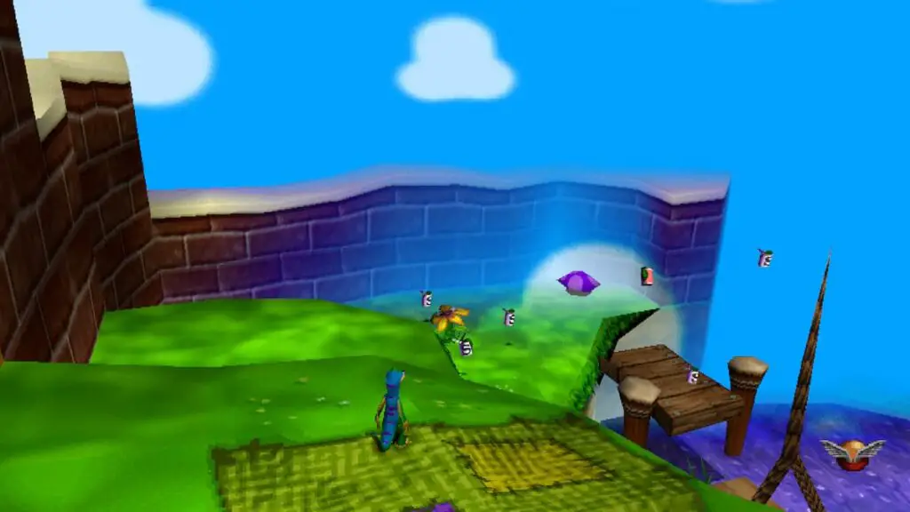 An image showing the draw distance in the Gex: Enter the Gecko.