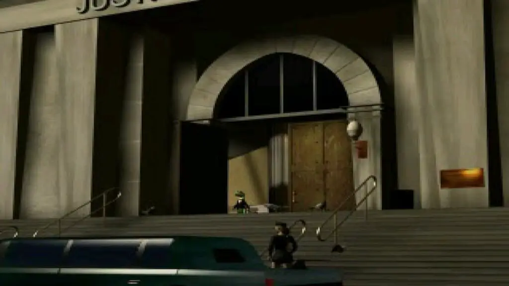 A shot from the opening sequence in Gex: Enter the Gecko.