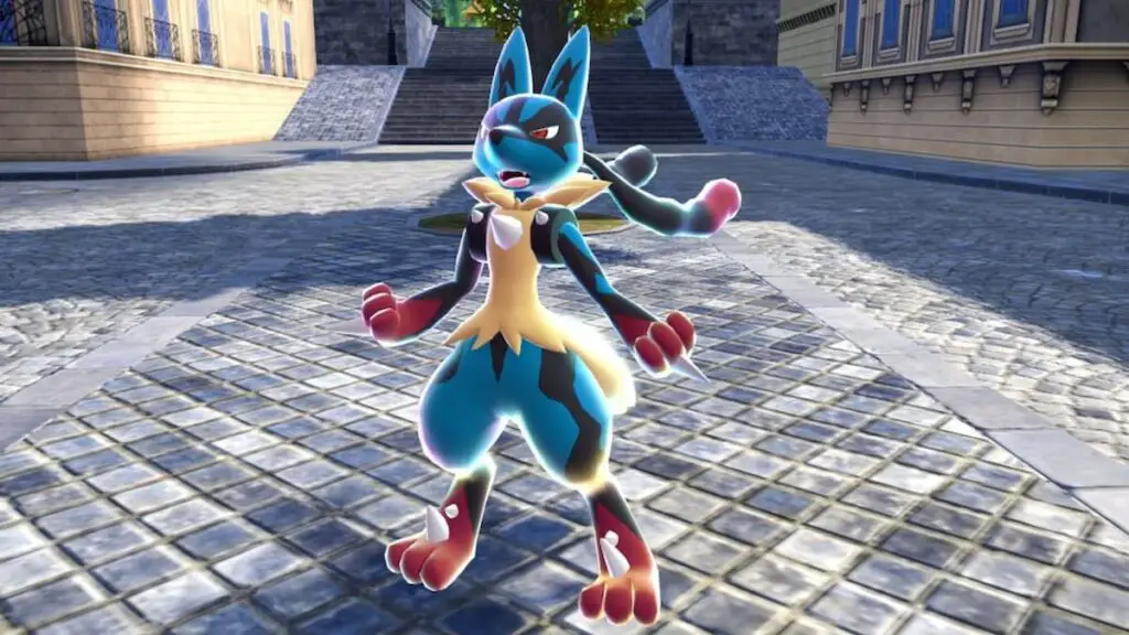 Mega Lucario in Pokémon Legends: Z-A