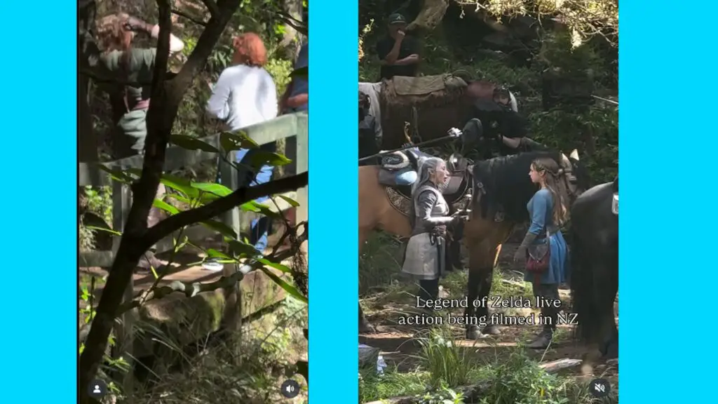 Screenshots taken from The Legend of Zelda Movie set videos.