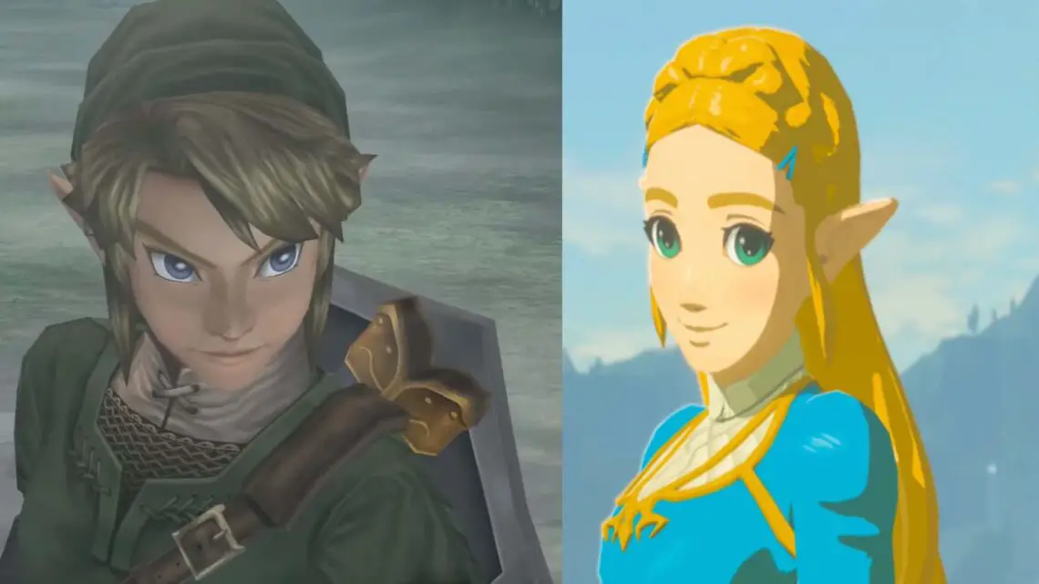 Twilight Princess Link and Breath of the Wild Zelda, which appear to be the inspirations for the characters in The Legend of Zelda Movie set videos.
