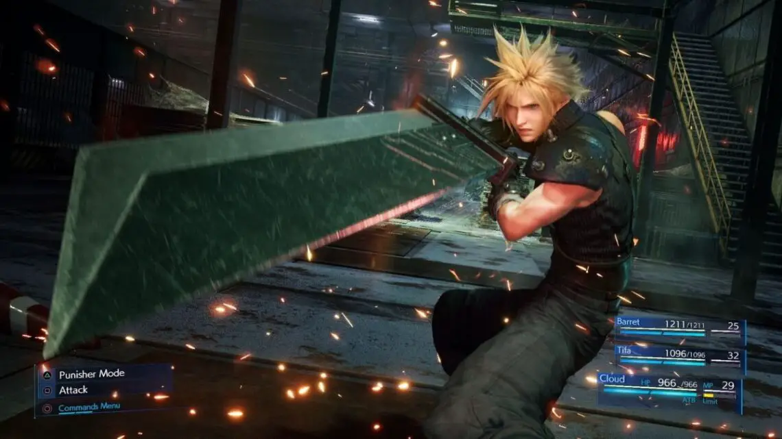 Final Fantasy 7 Remake Cloud Closeup Combat