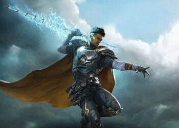 Highguard character holding lightning spear