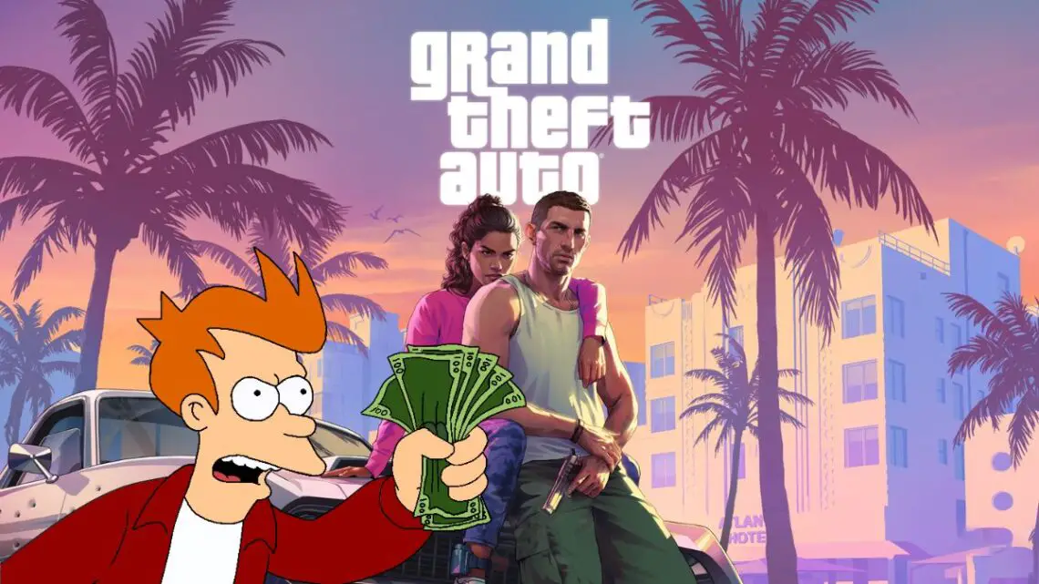 Grand Theft Auto 6 Game Cover with Fry Money