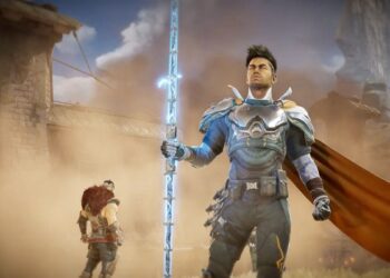 Highguard Character standing in Dust