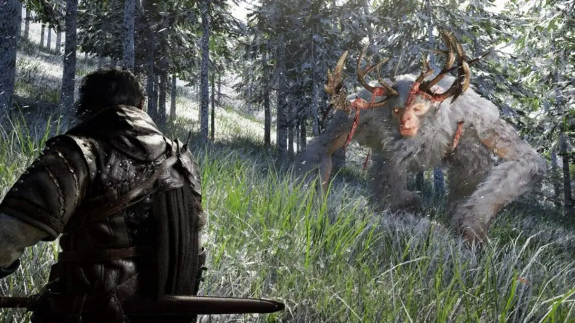 Crimson Desert Player Fighting Abominable