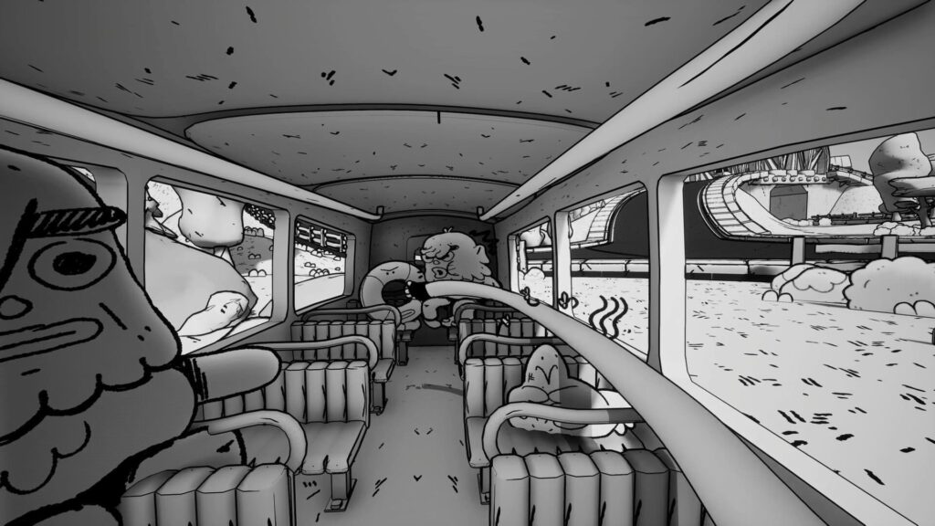 Thank You Bus Driver gameplay slapping a passenger.